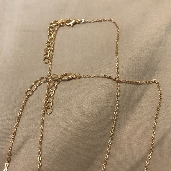 Heart and Heart Key Necklace Set in Gold Tone - New, never worn - Picture 3 of 13